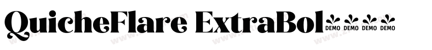 QuicheFlare ExtraBol字体转换